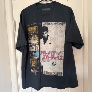Grails Scarface Movie Al Pacino Japanese Film XL Tee shirt short sleeve graphics